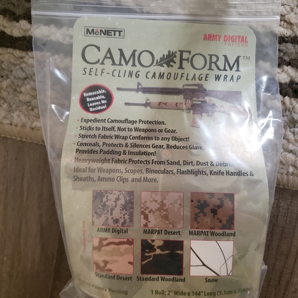 McNett Camo Form self-cleaning camouflage wrap